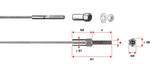 Fittings for Posts over 2 in. thick (3 to 4 in.) with on-site installing fitting.